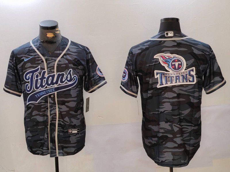 Men Tennessee Titans Blank Camo Joint Name 2024 Nike Limited NFL Jersey style 2->->